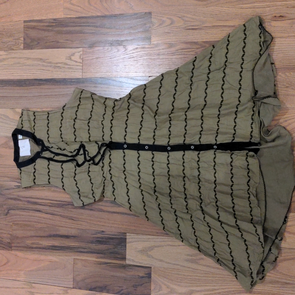 Anthropologie Sleeveless Button up Dress Sz 2